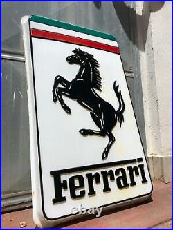 Original FERRARI Sign Service Vintage 1980's Dealership Workshop GTO F40 F50 250