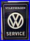 Original-VW-Enamel-Sign-Porcelain-Service-Vintage-1960s-Volkswagen-Dealership-01-jow