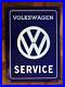 Original-VW-Enamel-Sign-Porcelain-Service-Vintage-1960s-Volkswagen-Dealership-01-usu