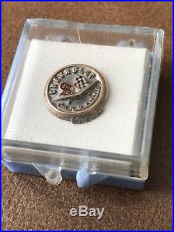 Original Vintage (1956-67) Corvette Owners Pin, 10K gold, with Original Box