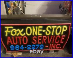 Original Vintage Auto Repair Shop Lighted Sign