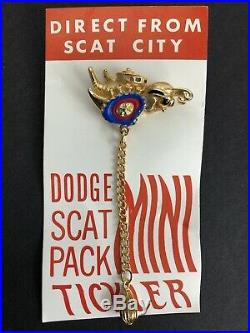 Original Vintage Dodge Scat Pack Club MINI TICKLER On Original Card