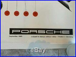 Original Vintage Factory Porsche Poster 356 Transmission Cutaway