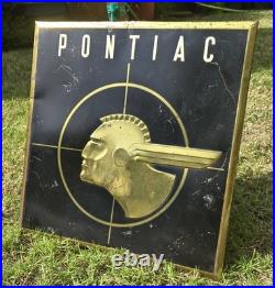 Original Vintage Pontiac Dealership TOC Sign Frank Cavanaugh, Detroit