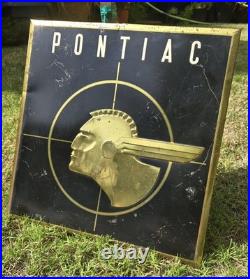 Original Vintage Pontiac Dealership TOC Sign Frank Cavanaugh, Detroit