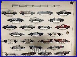 Original Vintage Porsche Poster Race Car History 1977