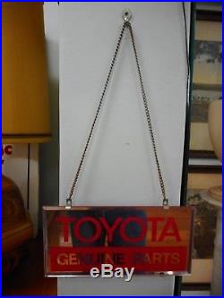 Original Vintage Toyota Genuine Parts Dealers Mirror. Made In Japan