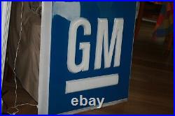 Original gm general motors sign vintage dealer sign dealership