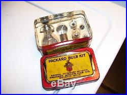 Original rare nos vintage Packard motor car Accessory division bulb kit can box