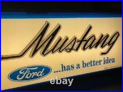 Original vintage Ford Mustang Dealership sign