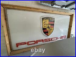 Porsche Sign Porsche Logo Emblem Dealership Sign 8'x 4' Genuine Original