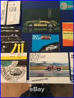 Porsche brochure Lot Vintage