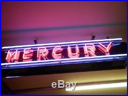 Pre War Old Original Mercury Neon Sign Ford Vintage Dealership