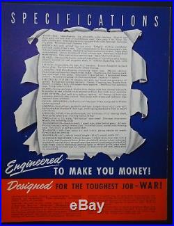 RARE 2 Vintage Advertising Catalogs Antique Dealer Brochures JEEP TRUCKS 1947