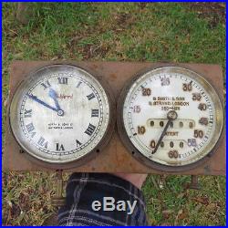 Rare Antique Smith Speedo Odometer Walford Clock Vintage Veteran Car C1900s Nr