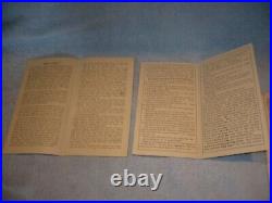 RARE ORIGINAL DURYEA ADVERTISING PAMPHLETS NOT CUT OUT ADS reading pa