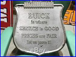 RARE ORIGINAL Early BUICK Automobile Dealer Dealership Sign GaS OiL Vintage OLD