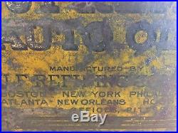 RARE Supreme Auto Oil Gulf Refining Co. 1 Gallon Tin Can Antique Vintage