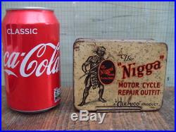 RARE VTG OLD 1930s MOTOR CYCLE PUNCTURE REPAIR CHEMICO TIN NORTON BSA TRIUMPH