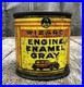 RARE-Vintage-40-s-Wizard-Engine-Enamel-Paint-Can-Western-Auto-COOL-GRAPHICS-01-gq