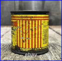 RARE Vintage 40's Wizard Engine Enamel Paint Can Western Auto COOL GRAPHICS