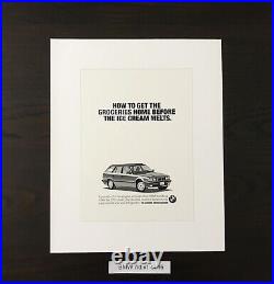 RARE Vintage BMW 16 Ad Collection Exclusive Ad Agency Prints Original/MINT