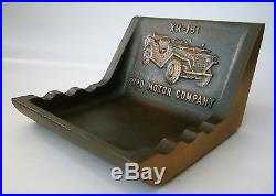 RARE Vintage Ford Motor Co. XM 151 Prototype Military MUTT Jeep Brass Ashtray
