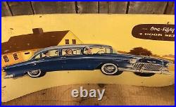 RARE Vintage One Fifty Series Four Door Sedan CHEVROLET Auto Car 3D Sign