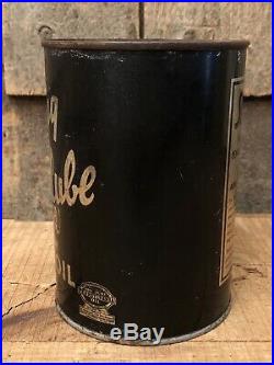RARE Vintage Racing Sta Lube Motor Oil Gas Service Station Auto Car Quart Can