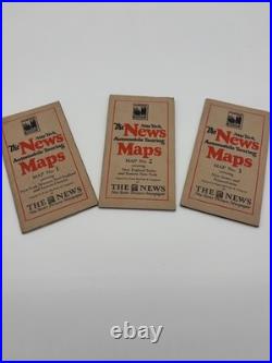 RARE Vintage The News Automobile Touring Maps