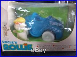 RARE Vtg Uncle's Rollie Car Pillsbury Doughboy PVC Puppet Original Box 1974 EUC