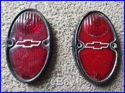 Rare 1920s 1930s Vintage Chevy Chevrolet Lense Covers taillight Car Truck sign