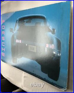 Rare 1989 Vintage Flying Porsche 911 Mounted Poster Sign Seinfeld North America