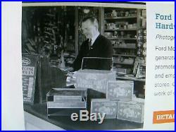Rare Box Vintage 1930s Henry Ford Charcoal Briquets Model A T Wood Parts Scraps