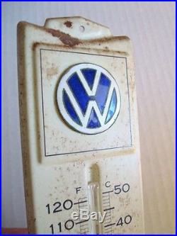 Rare Early VOLKSWAGEN WALL THERMOMETER Vintage Advertising 1960s MADE USA