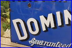 Rare Large Vintage Ask for Dominion Petrol/ Automobilia Advertising sign