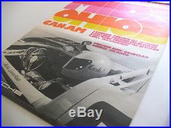 Rare Vintage 1973 Porsche Mid Ohio Can-Am Showroom Racing Victory Poster Orig