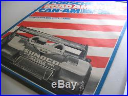 Rare Vintage 1973 Porsche Road America Can-Am Showroom Victory Poster Strenger