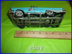 Rare Vintage Alps Happy Pup 1960 Ford Tin Friction Toy Car