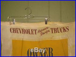 Rare Vintage Chevrolet Advance Design Trucks 26 x 39 Automobile Chevy