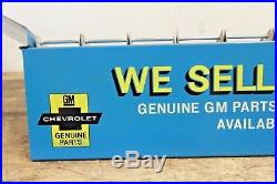 Rare Vintage Chevrolet Parts Book Manual Dealership Counter Display Sign Chevy