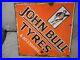 Rare-Vintage-Enamel-Advertising-Sign-John-Bull-Tyres-Automobilia-Original-01-yhve