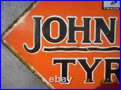 Rare, Vintage Enamel Advertising Sign, John Bull Tyres, Automobilia Original