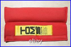 Rare Vintage JDM TOM'S Racing Seat Belt Harness Shoulder Pad Set, Red, toyota