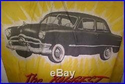 Rare Vintage Large 1950 Ford Automobile Banner Sign 50 X 35 Wow! Man Cave