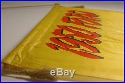 Rare Vintage Large 1950 Ford Automobile Banner Sign 50 X 35 Wow! Man Cave
