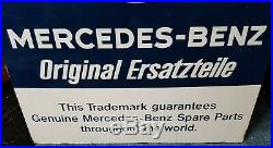 Rare Vintage Mercedes Benz Original Ersatzteile Large Porcelain Dealership Sign