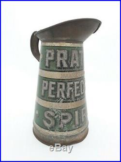 Rare Vintage PRATTS PERFECTION SPIRIT Pourer Jug Oil Can Motor Automobilia