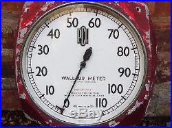 Rare Vintage Pcl Wall Air Meter Garage Petrol Forecourt Air Gauge Meter Inflater