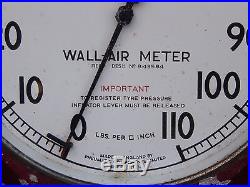 Rare Vintage Pcl Wall Air Meter Garage Petrol Forecourt Air Gauge Meter Inflater